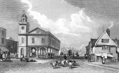 Ansicht von Faversham, Kent, 1832
